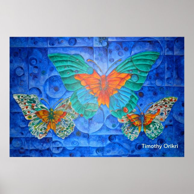 Poster Indigo-Flight (Devant)