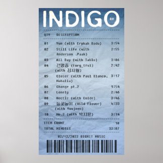 Poster INDIGO/RM - Réception d'album