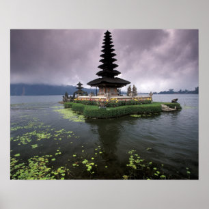 Poster Indonésie, Bali, Ulun Danu Temple.