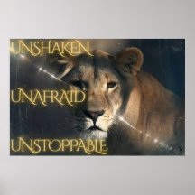 Inébranlable.  Intrépide.  Inarrêtable.