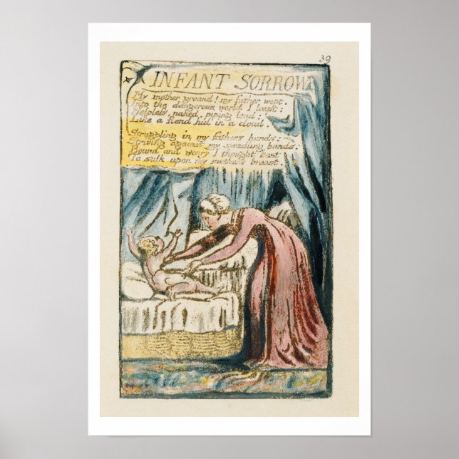 Poster 'Infant Sorrow', assiette 39 (Bentley 48) de 'Song (Devant)