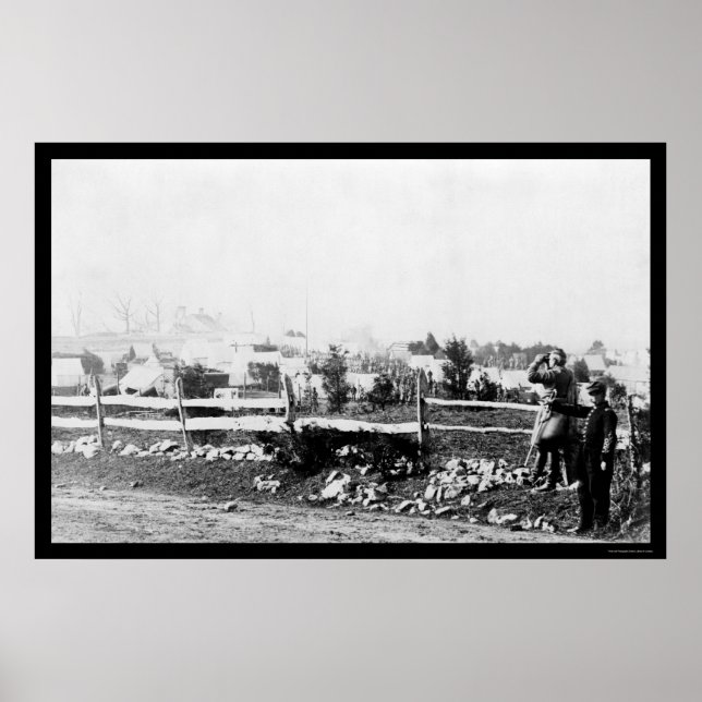 Poster Infanterie et camp à Tenallytown 1864 (Devant)