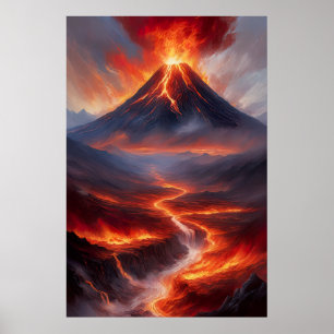 Poster Inferno Unleashed, L'Éruption Volcanique Massive
