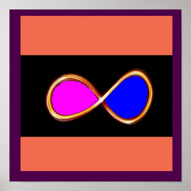 Poster INFINITION VRAI AMOUR cosmos mathématiques science (Devant)