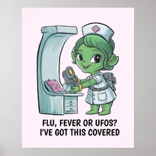 Poster Infirmière Alien
