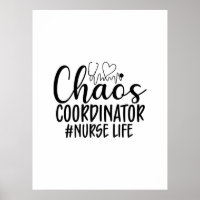 Infirmière Cadeau Coordinatrice Chaos Vie d'infirm
