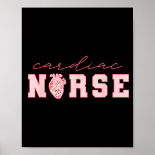 Poster Infirmière cardiaque Saint-Valentin Télémétrie Inf