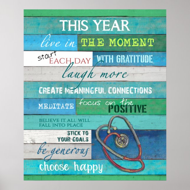 Poster Infirmière Cette année Motivation et inspiration (Devant)