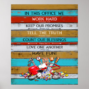Poster Infirmière Dans Ce Bureau Nous Motivation