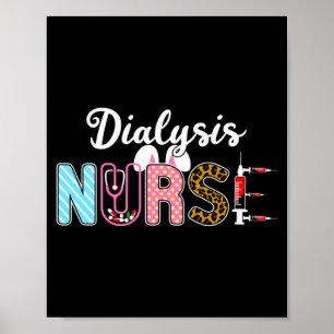 Poster Infirmière de dialyse de chemise Lapin de Pâques S
