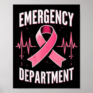 Poster Infirmière de la poitrine du service des urgences