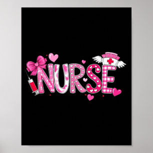 Poster Infirmière de la Saint-Valentin Graphique Motifs R