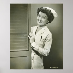 Poster Infirmière de Peeping