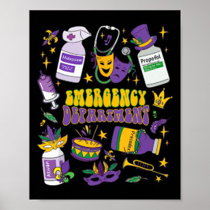 Poster Infirmière de salle d'urgence RN USI PACU Urgences