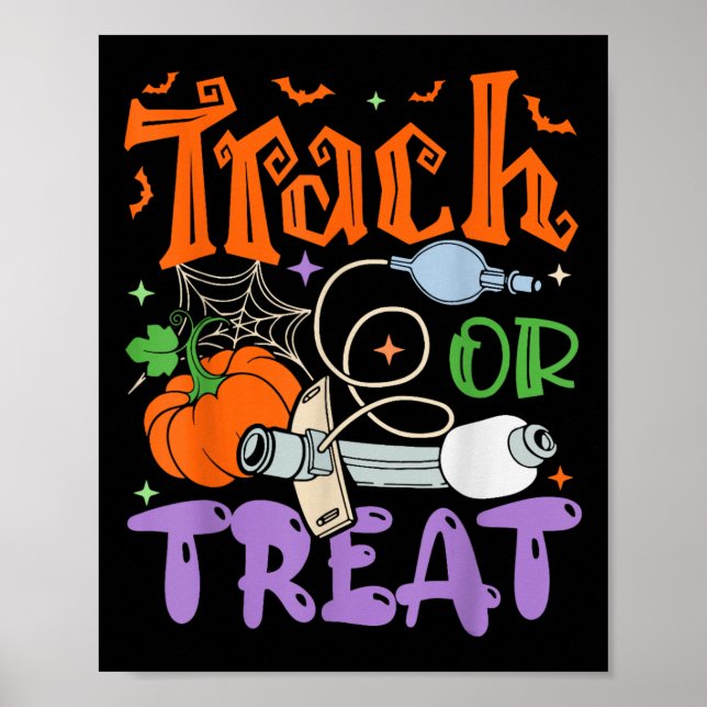 Poster Infirmière D'Halloween Icu Rn (Devant)
