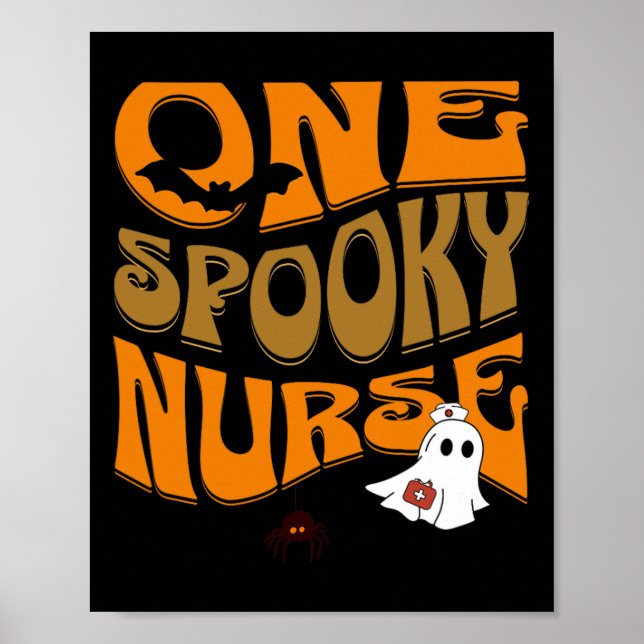 Poster Infirmière d'Halloween Produit drôle Scary Déplais (Devant)