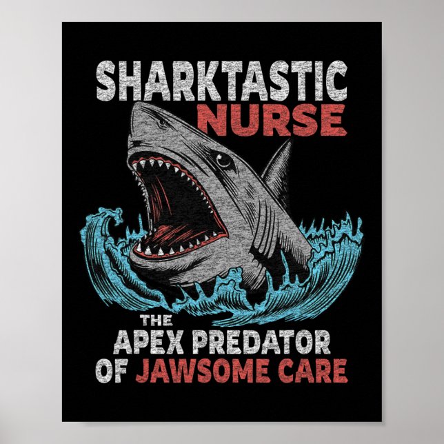 Poster Infirmière Drôle Dire Appréciation en soins infirm (Devant)