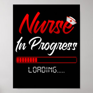 Poster Infirmière en cours École de soins infirmiers Av