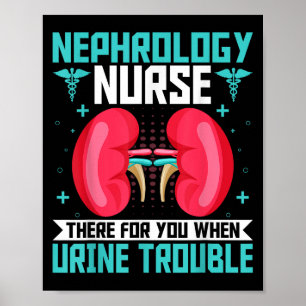 Poster Infirmière en néphrologie - Drôle Dialyse en soins