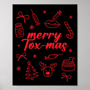 Poster Infirmière esthétique injectrice Botox Er Noël Mer