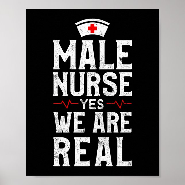 Poster Infirmière Homme Oui Nous Sommes Vraiment Drôle Mu (Devant)