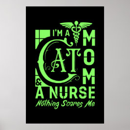 Poster Infirmière maternelle - Drôle cadeau pour les infi