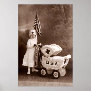 Poster Infirmière patriotique 1917