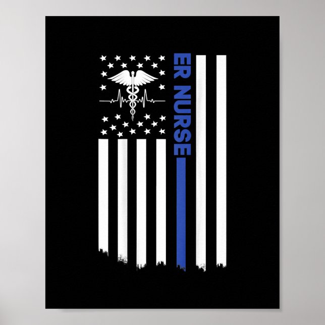 Poster Infirmière pour femmes Infirmière de l'EMT Infirmi (Devant)