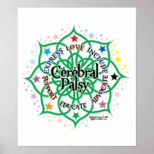 Poster Infirmité motrice cérébrale Lotus