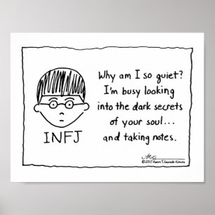 Poster INFJ prenant la copie de notes