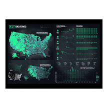 Infographie de l'OVNI 28" x 20" (Matte)