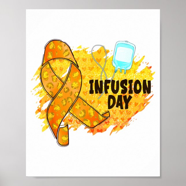 Poster Infusion Day Multiple Sclerosis Awareness Orange R (Devant)