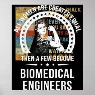 Poster Ingénieur Biomédical Pour Femmes Ingénieur Biomédi