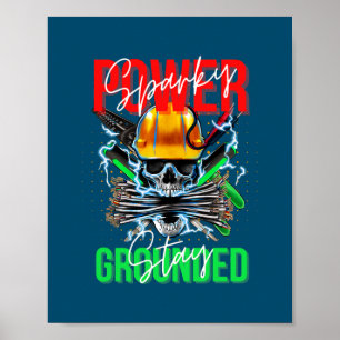 Poster Ingénieur électrique Câble Lineman