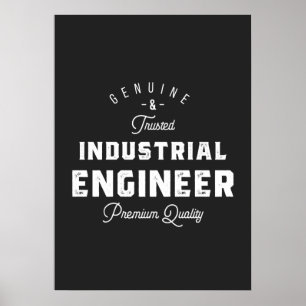 Poster Ingénieur industriel, cool, ingénieur, ingénierie,
