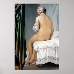 Poster Ingres' Le Bather De Valpinçon