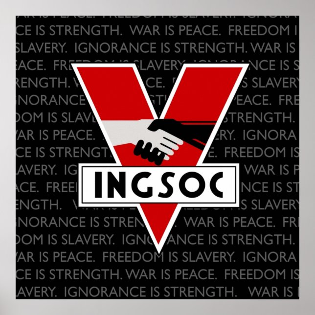 Poster INGSOC Inspiré par 1984 (Devant)