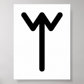 Poster INGUZ Rune nordique (Fertilité, Croissance) | Futh