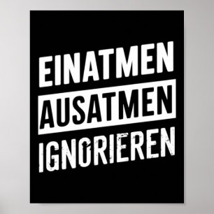 Poster Inhale Exhale Ignorer - Comment Survivre Sticker