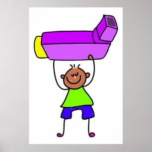 Poster Inhaler Kid