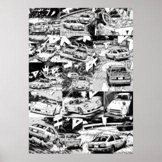 Poster Initiale D Manga