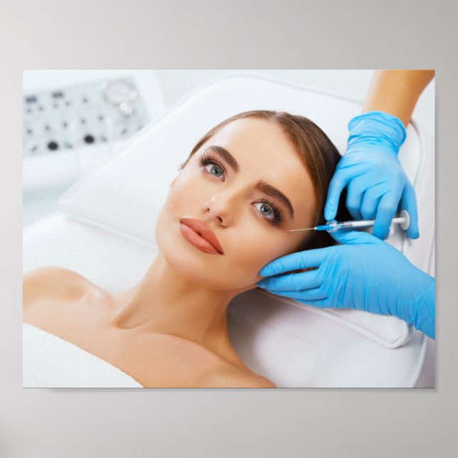 Poster Injection de botox et de remplissage par un médeci (Devant)