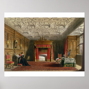 Poster Inlaid Chamber, Sizergh, Westmoreland, 1849 (w/c