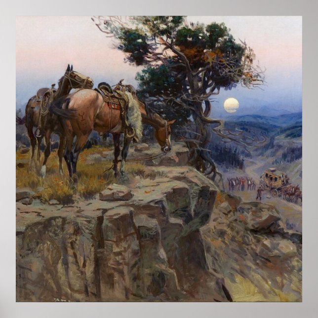 Poster "Innocent Allies" de Charles M Russell (Devant)