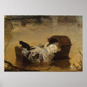 Poster Inondation de John Everett Millais