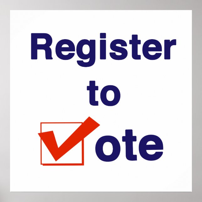 Poster Inscrivez-Vous Au Vote 2024 (Devant)