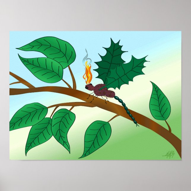 Poster Insectes De Verre À La Recherche - Snapdragon-Fly (Devant)