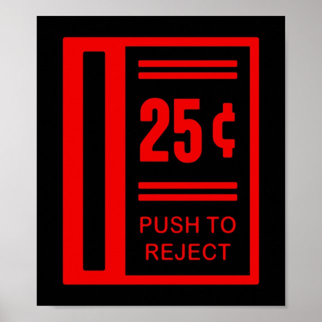 Poster Insérer Une Pièce Pour Jouer Jeu Vidéo Arcade (Devant)