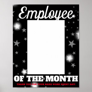Poster Insérez photo couleur personnalisée employé du moi