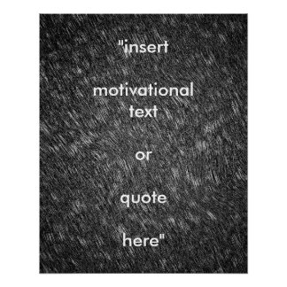 Poster Insérez Votre Propre Citation Motivationnelle Mode